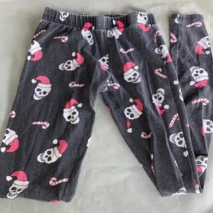 Christmas skull leggings
